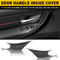 Front Left Right Inner Door Handle Protect Case ABS Inside Cover Black Interior Trim Set 7