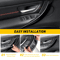 Front Left Right Inner Door Handle Protect Case ABS Inside Cover Black Interior Trim Set 5