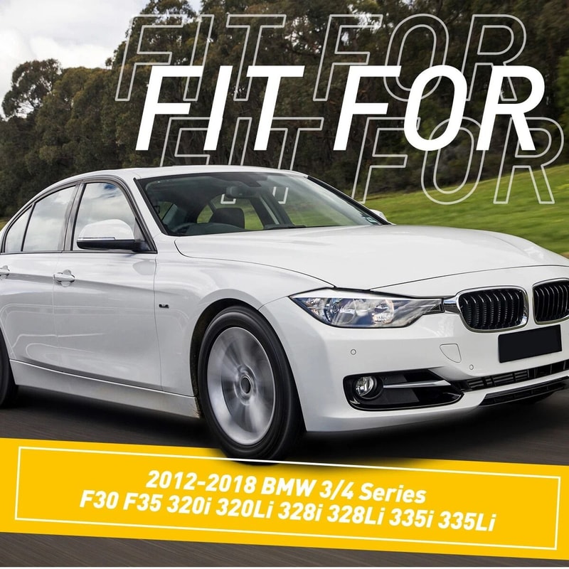 Front Left Right Inner Door Handle Protect Case ABS Inside Cover Black Interior Trim Set 6