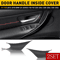 Front Left Right Inner Door Handle Protect Case ABS Inside Cover Black Interior Trim Set 8