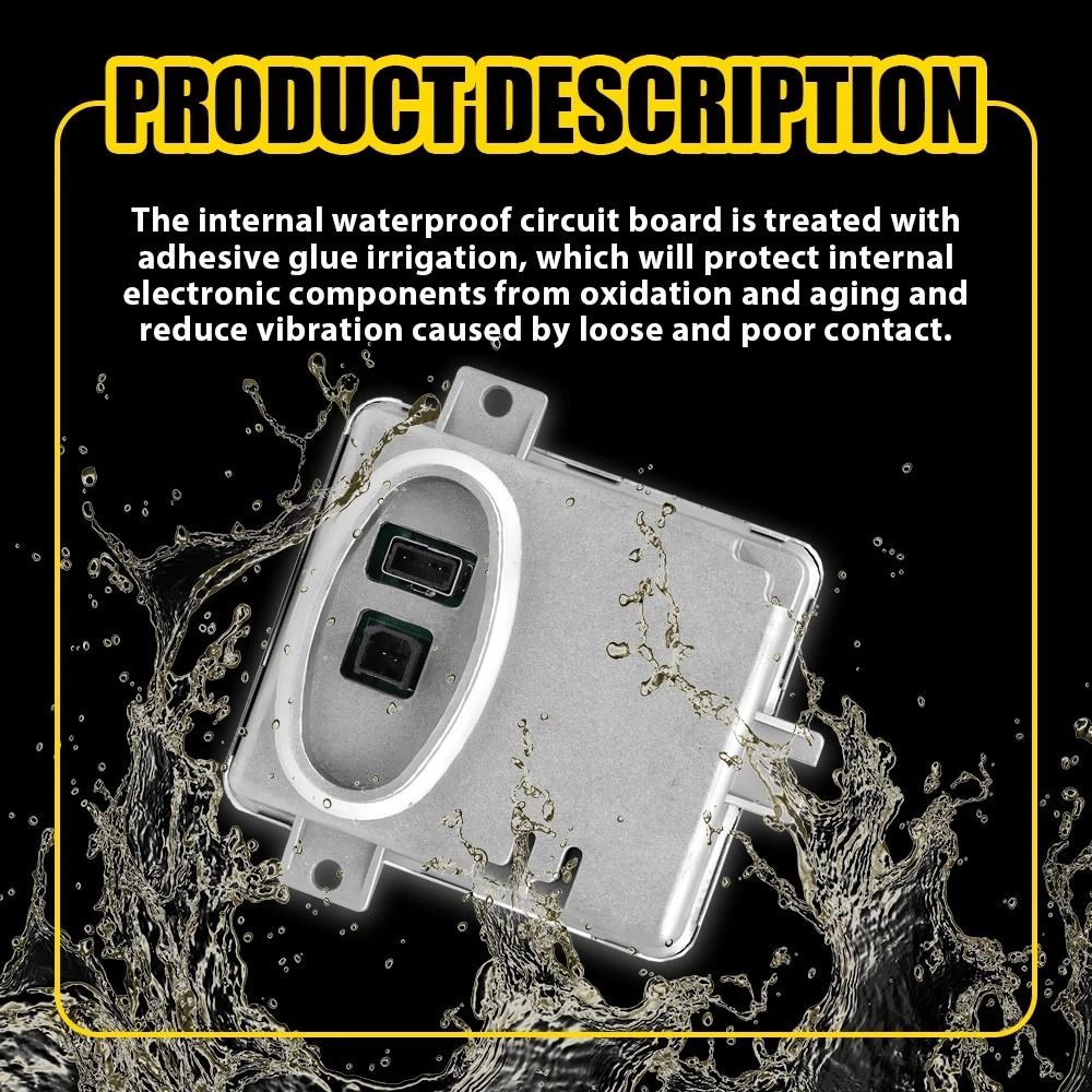 Ballast Module For HID Headlight Waterproof Ignition Control Stable Output OEM Fit Replacement 8