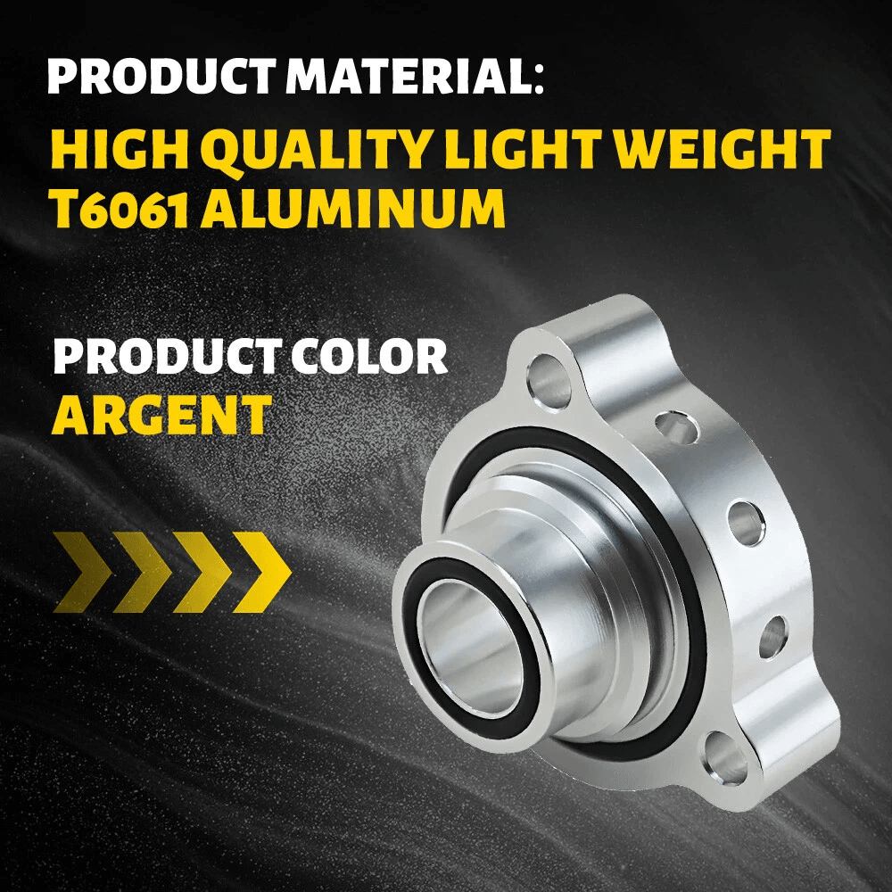 Turbo Spacer Plate Silver BOV Blow Off Valve Adapter Boost Vent Plate Tight Seal Gasket Anti Oxidat 5