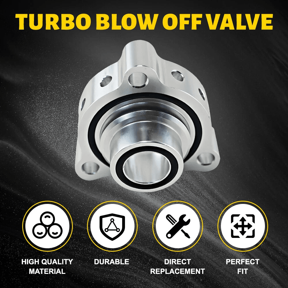 Turbo Spacer Plate Silver BOV Blow Off Valve Adapter Boost Vent Plate Tight Seal Gasket Anti Oxidat 6