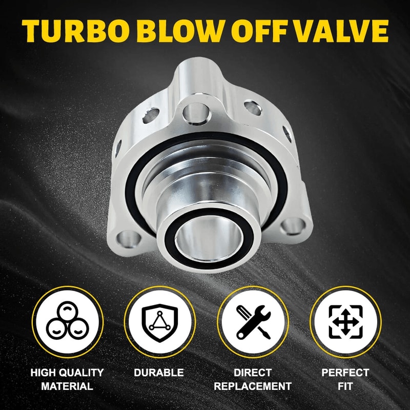 Turbo Spacer Plate Silver BOV Blow Off Valve Adapter Boost Vent Plate Tight Seal Gasket Anti Oxidat 6