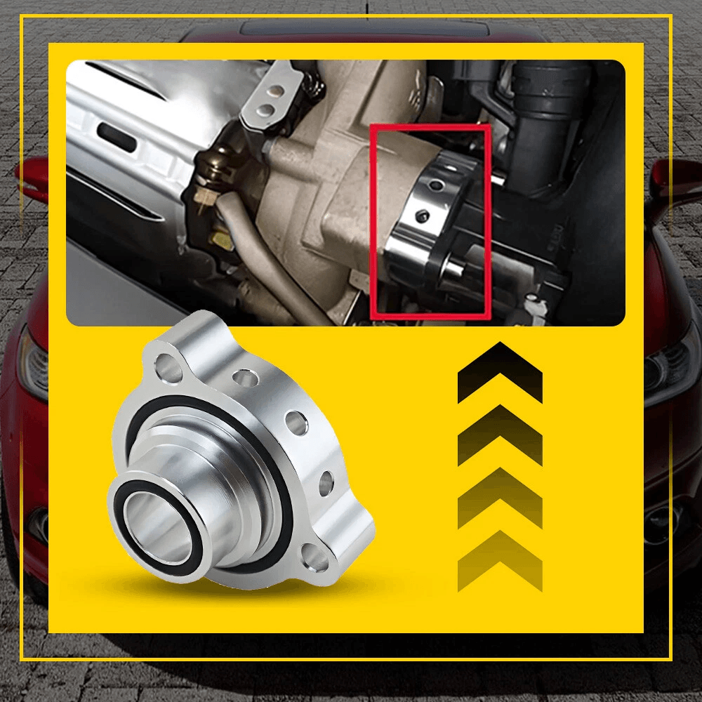 Turbo Spacer Plate Silver BOV Blow Off Valve Adapter Boost Vent Plate Tight Seal Gasket Anti Oxidat 7