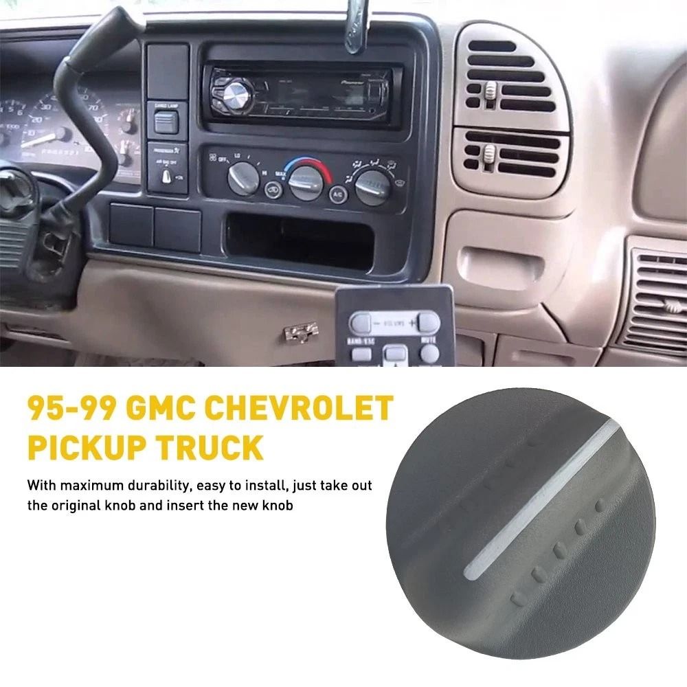 HEATER CLIMATE CONTROL KNOBS HVAC Temperature Fan Selector Knobs Metal Sleeve Insert Tested 3