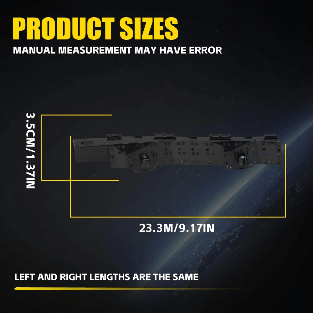 Front Bumper Bracket Pair Passenger Driver Side Durable Car Cover Support 1