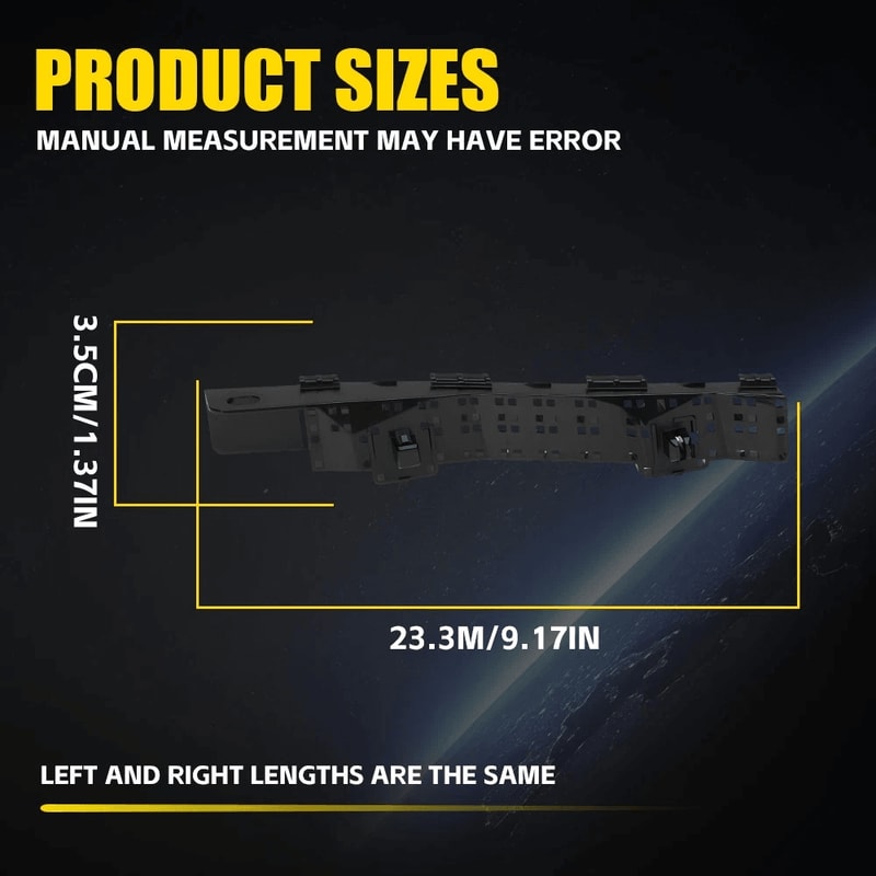 Front Bumper Bracket Pair Passenger Driver Side Durable Car Cover Support 1