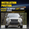 Front Bumper Bracket Pair Passenger Driver Side Durable Car Cover Support 3