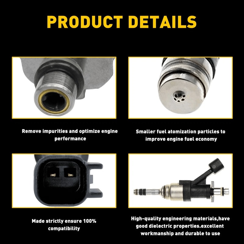 Fuel Injectors Set Engine Fuel Injector Replacement Premium Car Performance Parts 6