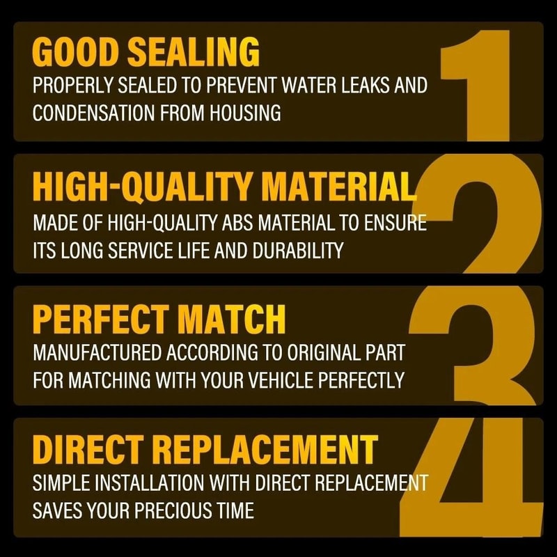 Rear Bumper Bar Reflector Kit Red Lens Light For Perfect Car Fit 2