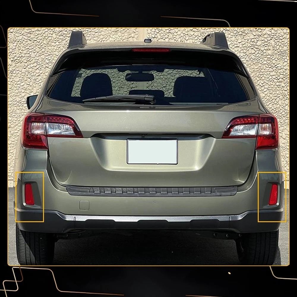 Rear Bumper Bar Reflector Kit Red Lens Light For Perfect Car Fit 9