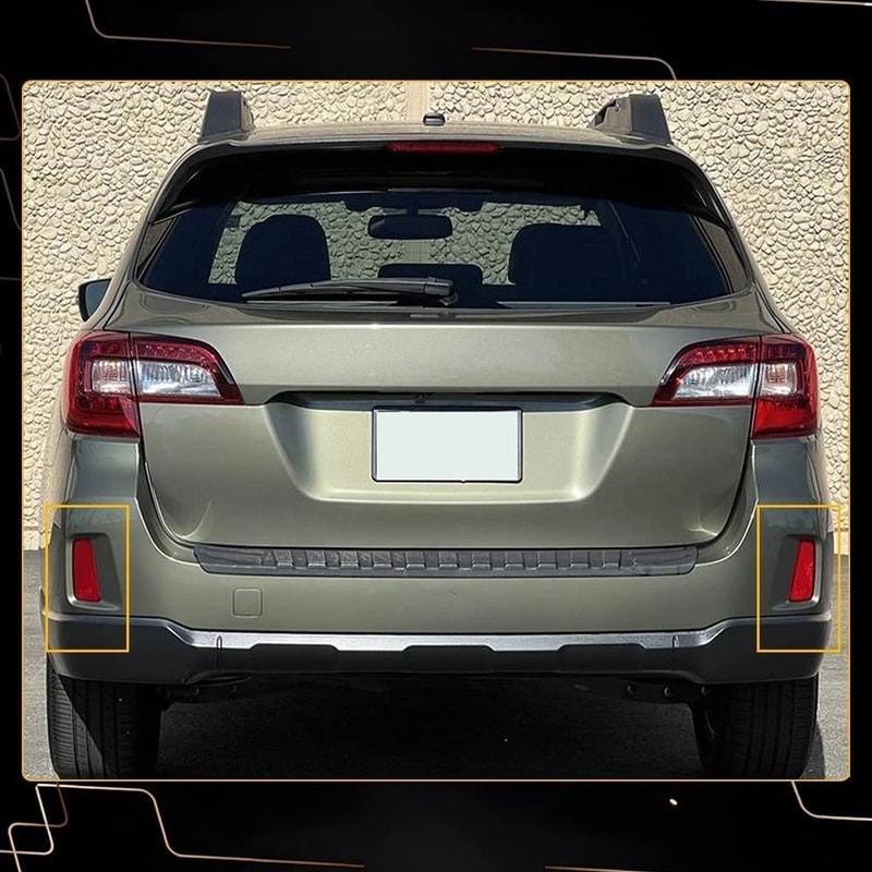 Rear Bumper Bar Reflector Kit Red Lens Light For Perfect Car Fit 9