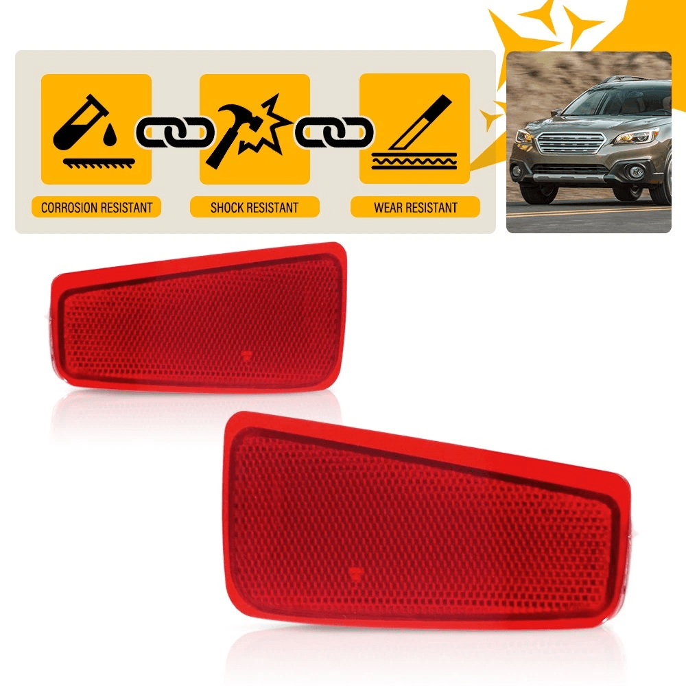 Rear Bumper Bar Reflector Kit Red Lens Light For Perfect Car Fit 11