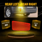 Rear Bumper Bar Reflector Kit Red Lens Light For Perfect Car Fit 6