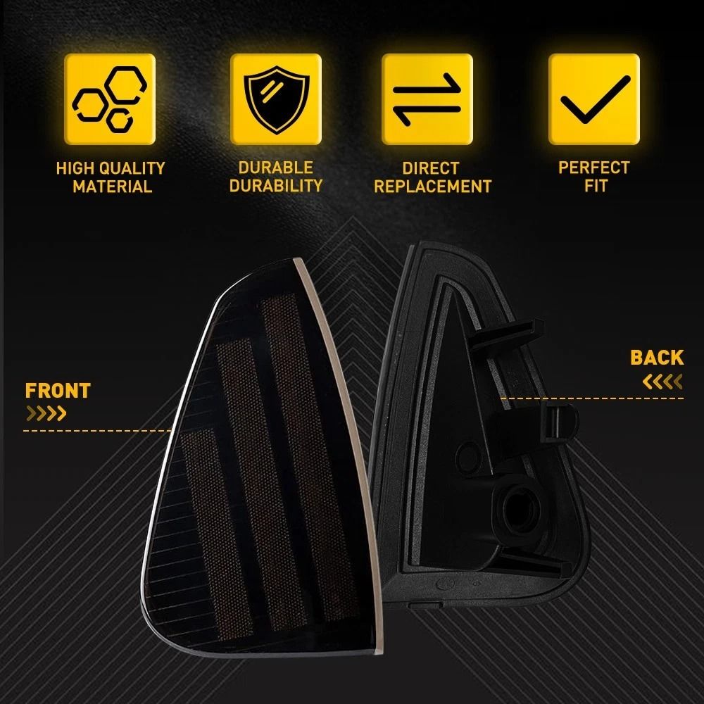 Smoked Lens Corner Signal Lights Housing Waterproof Parking Marker Light 2