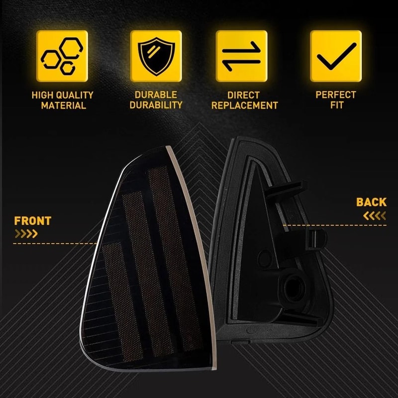 Smoked Lens Corner Signal Lights Housing Waterproof Parking Marker Light 2