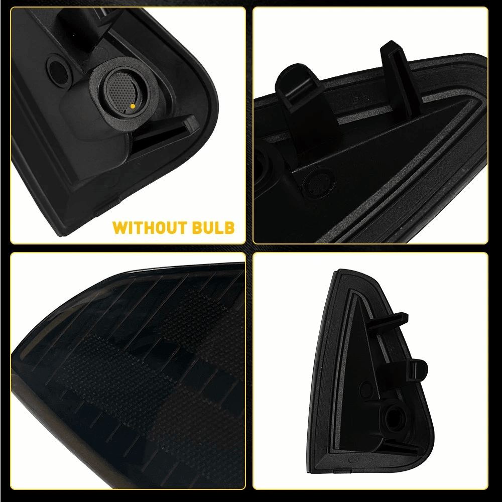 Smoked Lens Corner Signal Lights Housing Waterproof Parking Marker Light 8