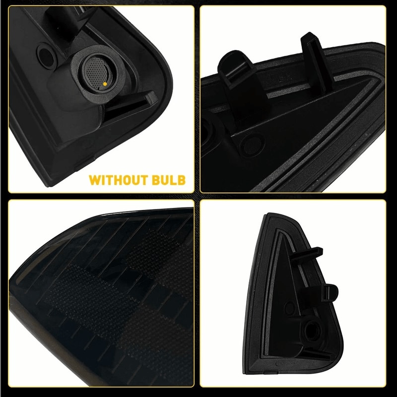 Smoked Lens Corner Signal Lights Housing Waterproof Parking Marker Light 8