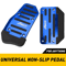 Aluminum Alloy Automatic Blue Gas Brake Pedal Pad Cover Set 1