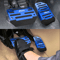 Aluminum Alloy Automatic Blue Gas Brake Pedal Pad Cover Set 0