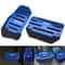 Aluminum Alloy Automatic Blue Gas Brake Pedal Pad Cover Set 5