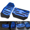 Aluminum Alloy Automatic Blue Gas Brake Pedal Pad Cover Set 5