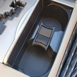 adjustable center console cup holder divider, cup separator insert