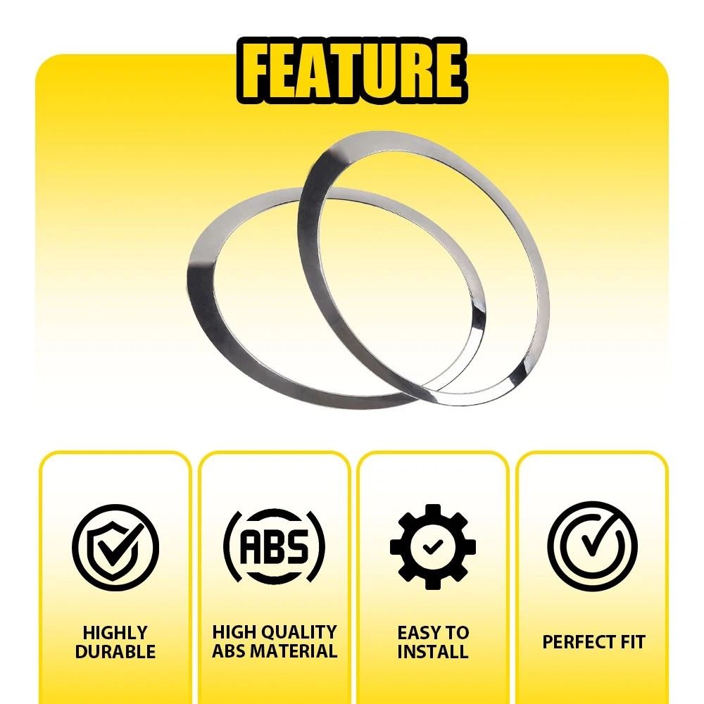 Durable Front Headlight Bezel Trim Perfect Fit For Your Vehicle 6