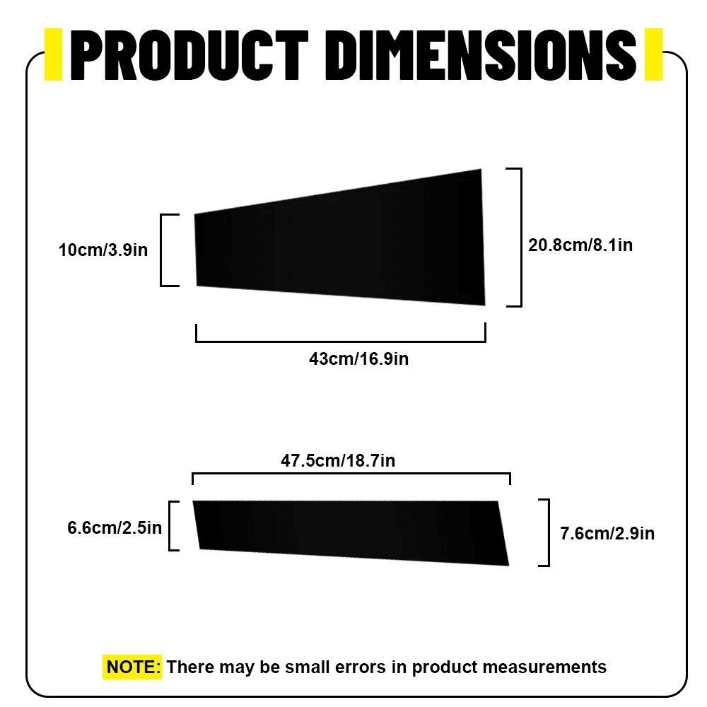 Gloss Black Door Window Trim Cover Pillar Posts 6