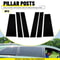 Gloss Black Door Window Trim Cover Pillar Posts 11
