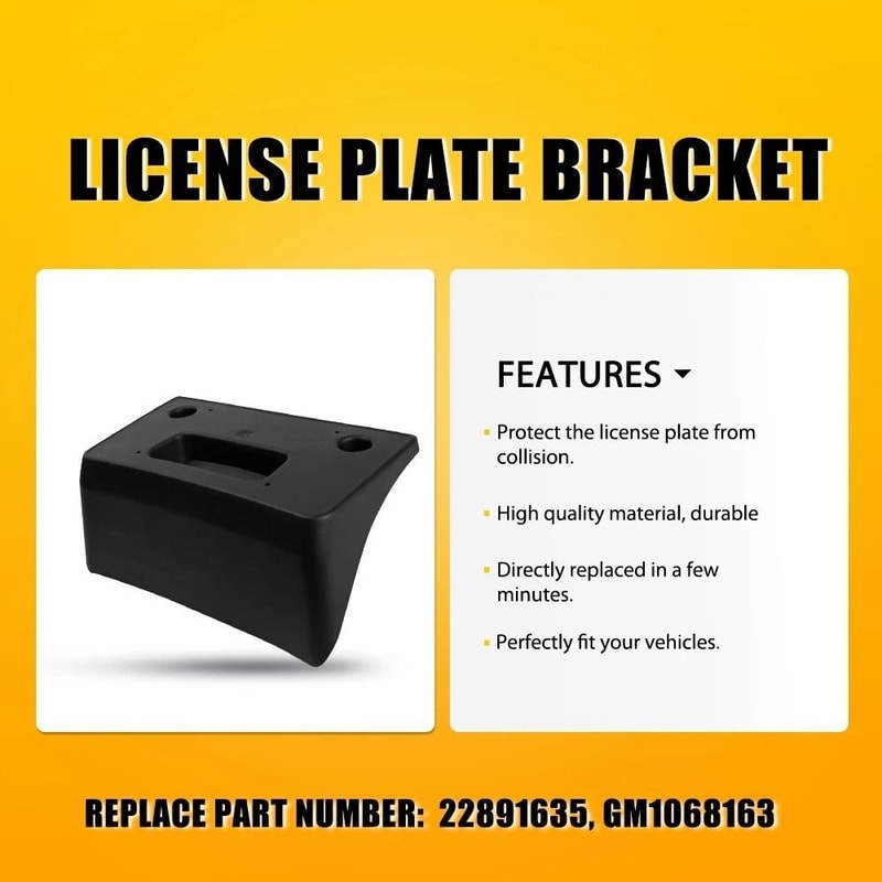 Front Textured License Plate Bracket For 20152020 Chevrolet Colorado 5