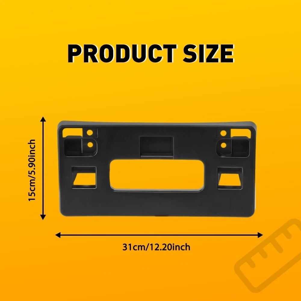 Direct Replacement Front License Plate Bracket For Honda Accord 20082012 OE Quality Black 2
