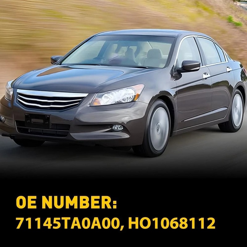 Direct Replacement Front License Plate Bracket For Honda Accord 20082012 OE Quality Black 3