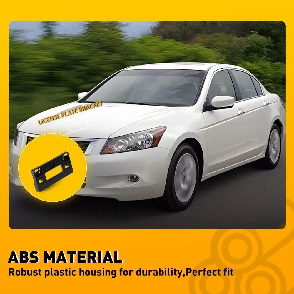 Direct Replacement Front License Plate Bracket For Honda Accord 20082012 OE Quality Black 5