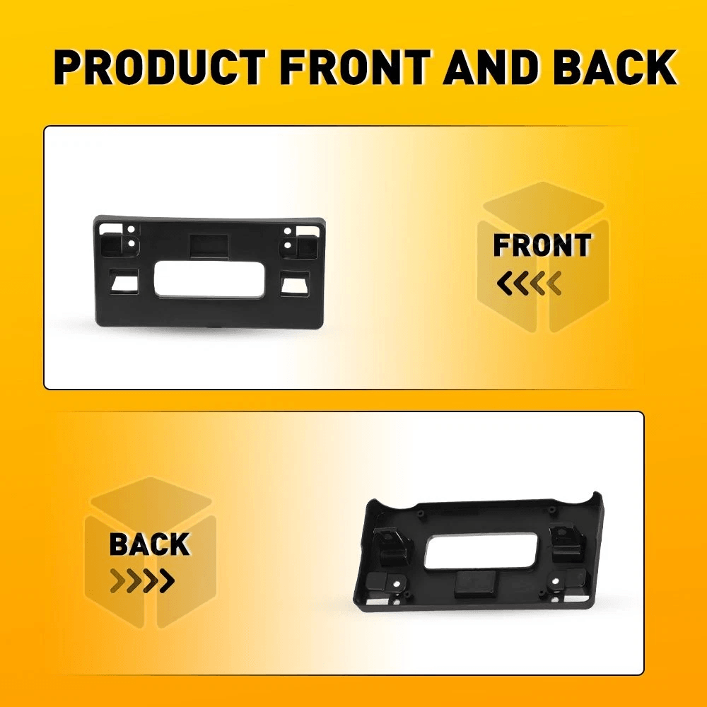 Direct Replacement Front License Plate Bracket For Honda Accord 20082012 OE Quality Black 7