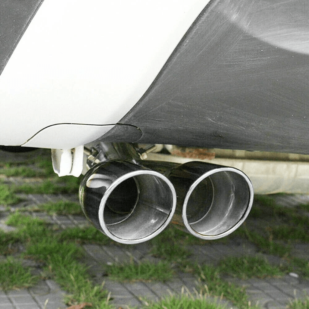 Chrome Stainless Steel Muffler Pipe Universal Car Exhaust Tail Pipe 3