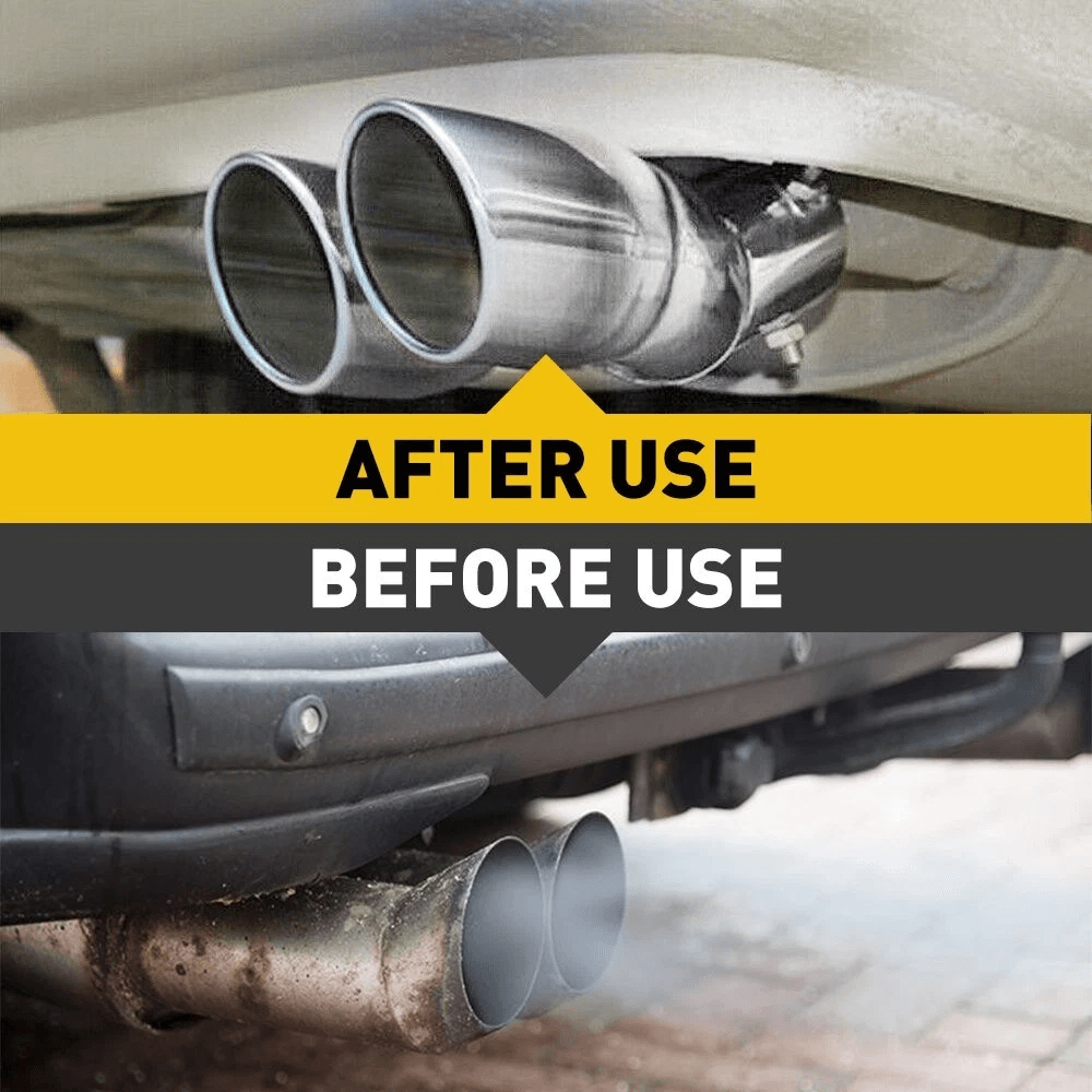 Chrome Stainless Steel Muffler Pipe Universal Car Exhaust Tail Pipe 7