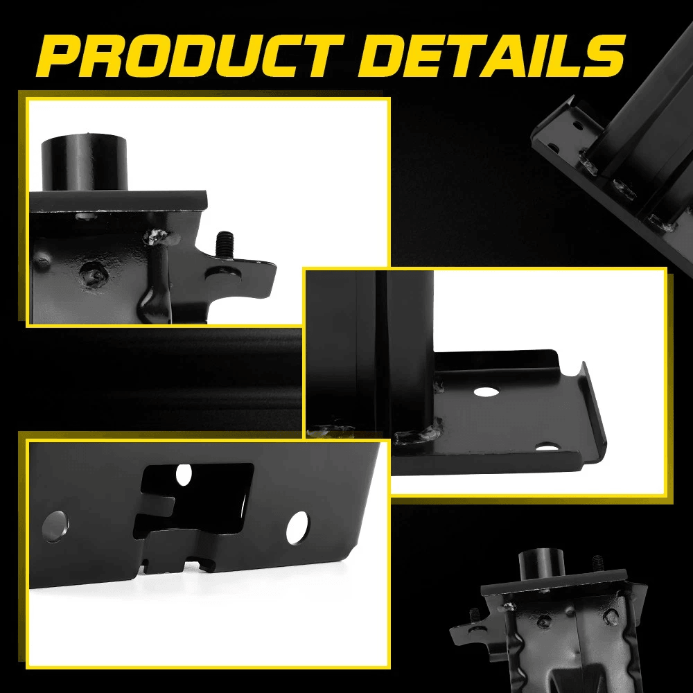 Steel Front Bumper Support Bracket Set Left And Right Premium Durability 2