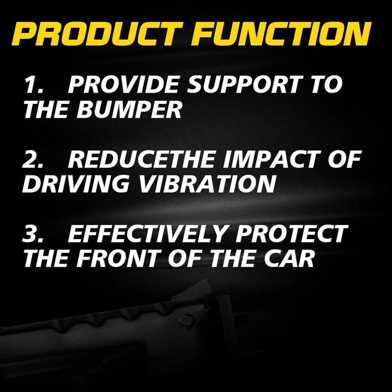 Steel Front Bumper Support Bracket Set Left And Right Premium Durability 5