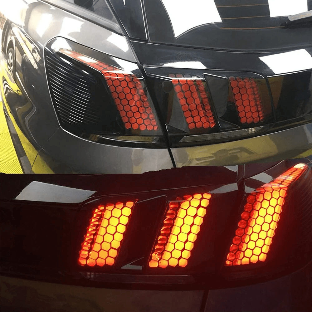 Rear Tail Light Sticker Universal Honeycomb Taillight Lamp Cover Decal For Cars 8