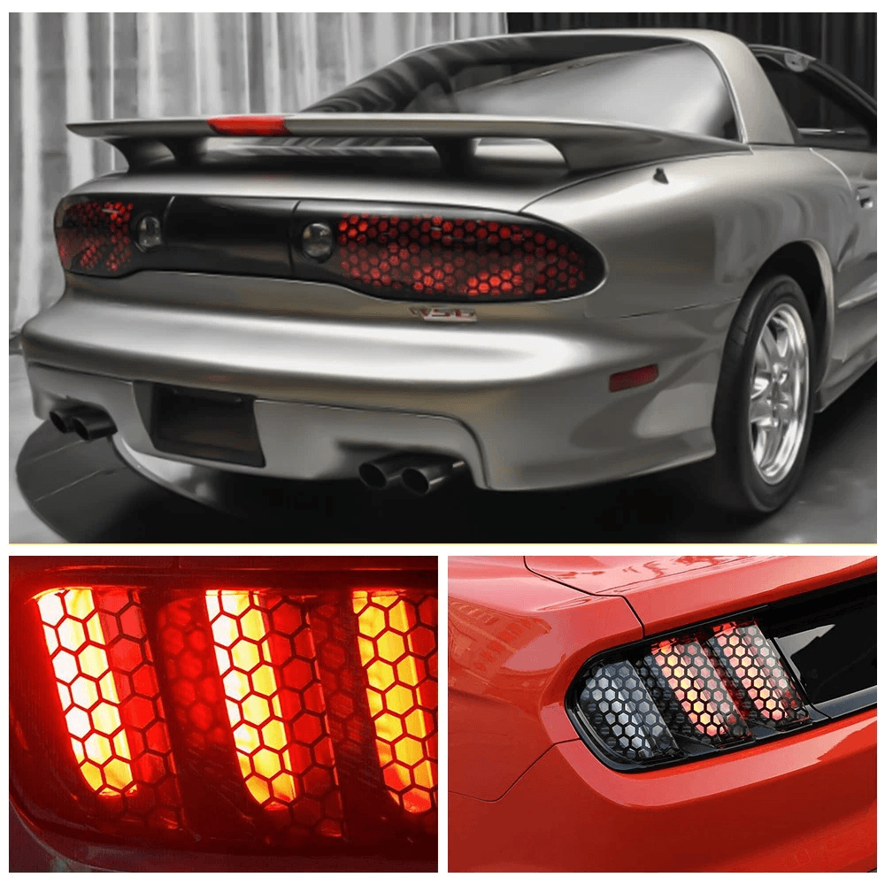 Rear Tail Light Sticker Universal Honeycomb Taillight Lamp Cover Decal For Cars 9