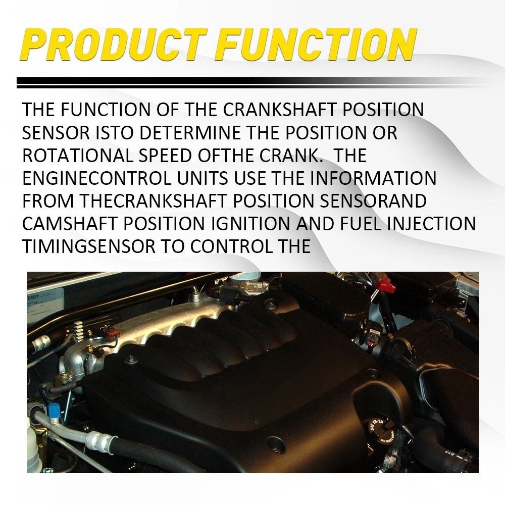 Crankshaft Position Sensor New For Engine Performance Direct Fit 7
