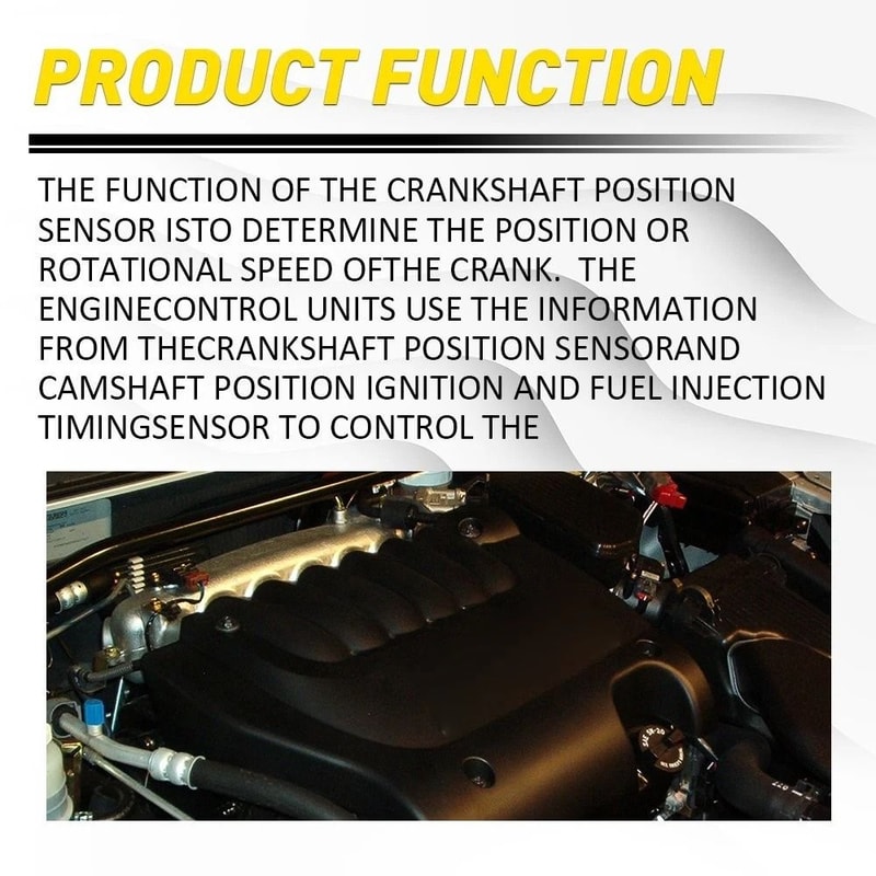 Crankshaft Position Sensor New For Engine Performance Direct Fit 7