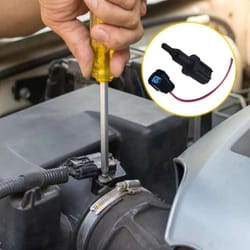 automotive inlet air temperature sensor w/connector, boost engine efficiency