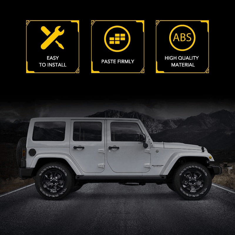 Jeep Wrangler JK Water Rain Diverters Gutter Extension Prevents Water Overflow 4