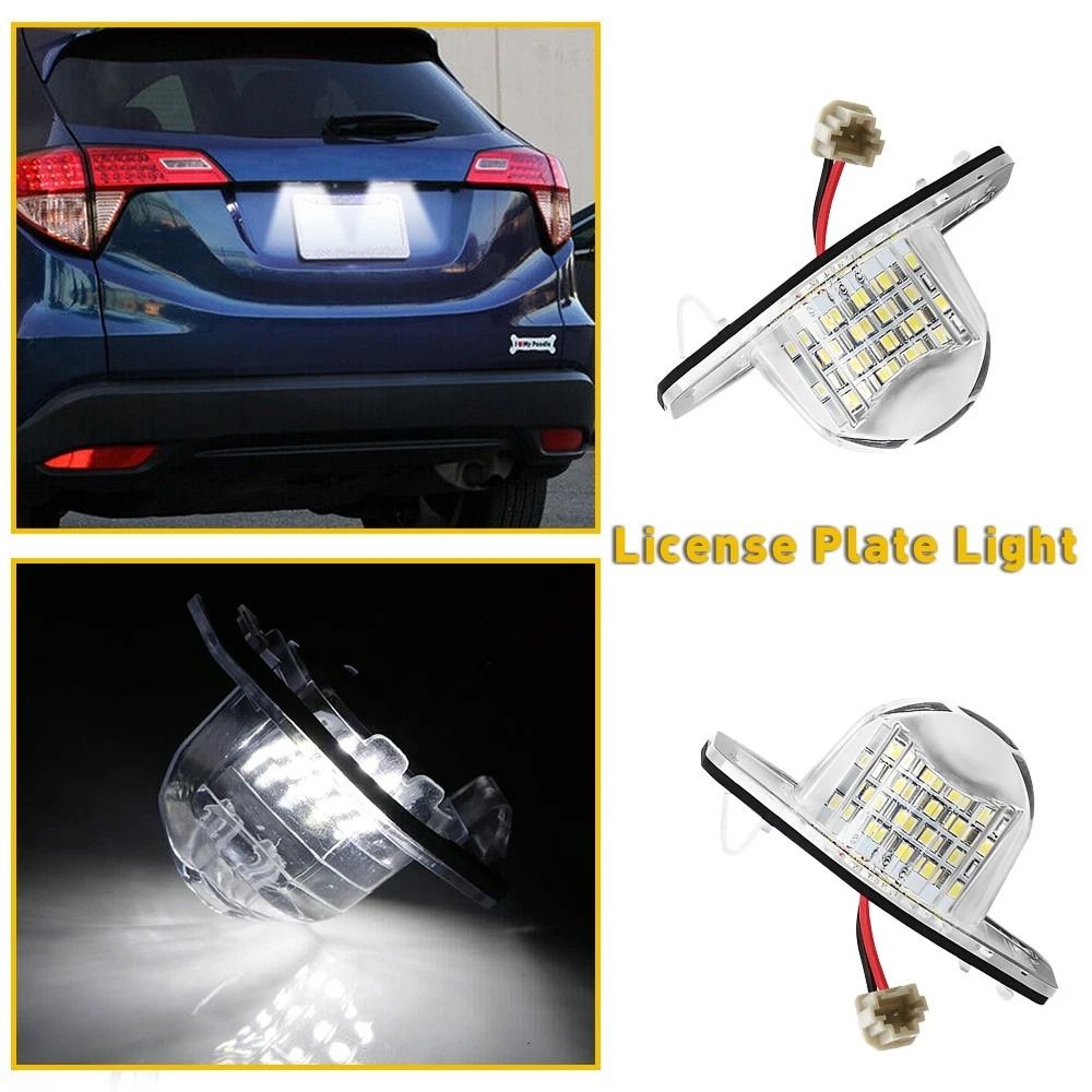 Honda LED License Plate Light Lamp White Bulb Upgrade 1