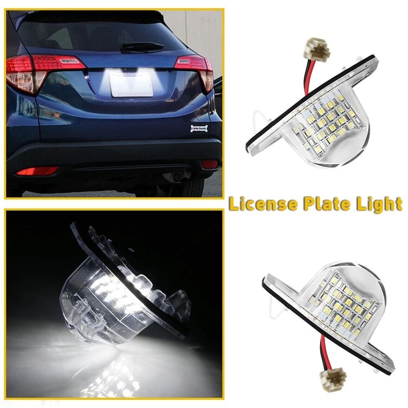 Honda LED License Plate Light Lamp White Bulb Upgrade 1