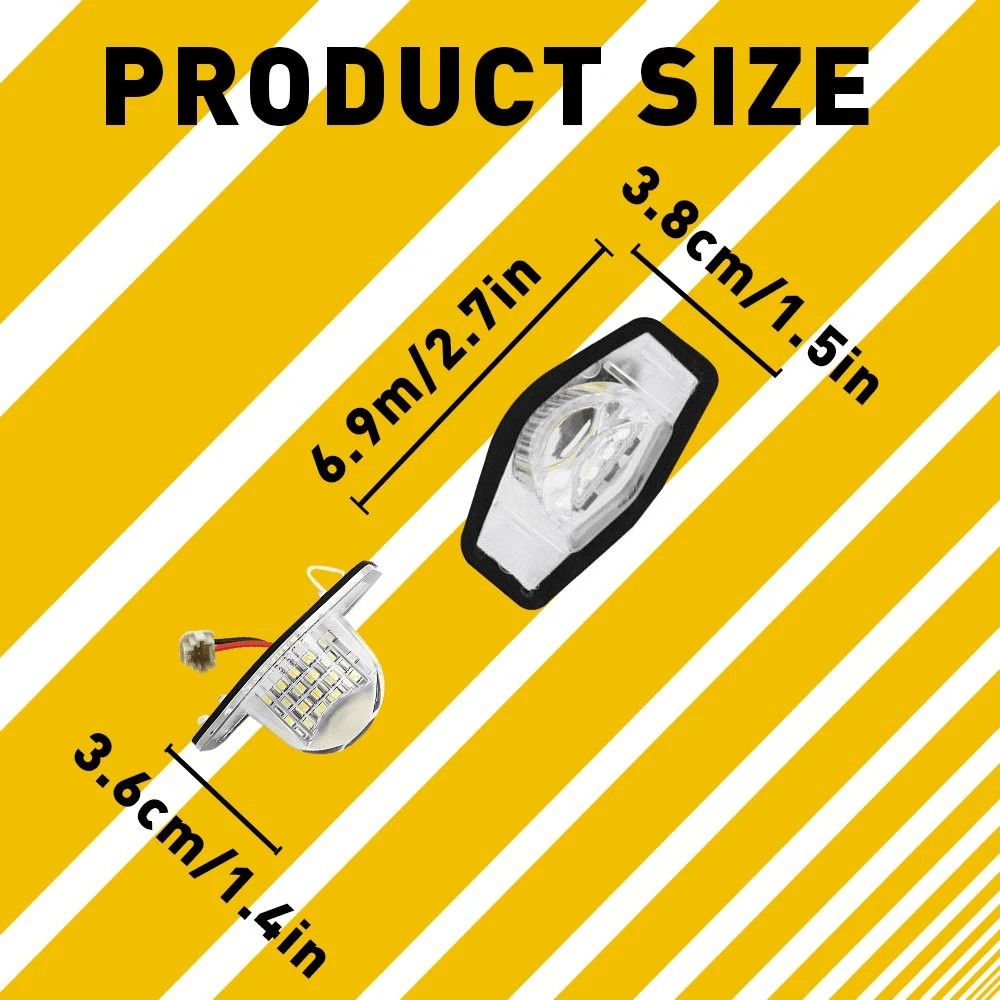 Honda LED License Plate Light Lamp White Bulb Upgrade 2