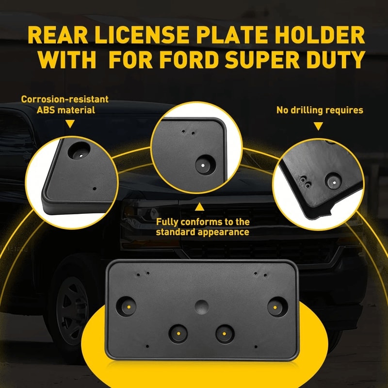 EOE Front License Tag Plate Frame Bracket 6